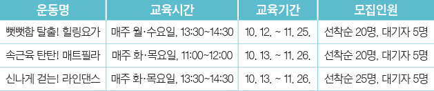 운동안내