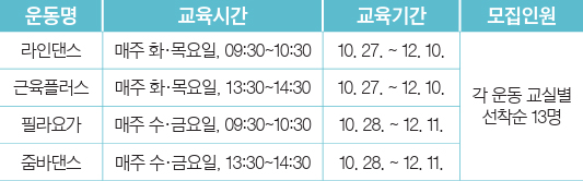 운동안내