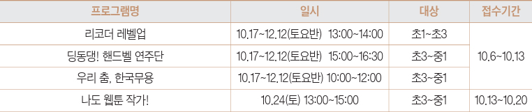 프로그램 안내