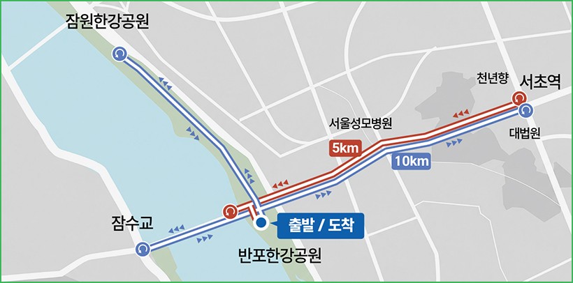 주요 코스 약도