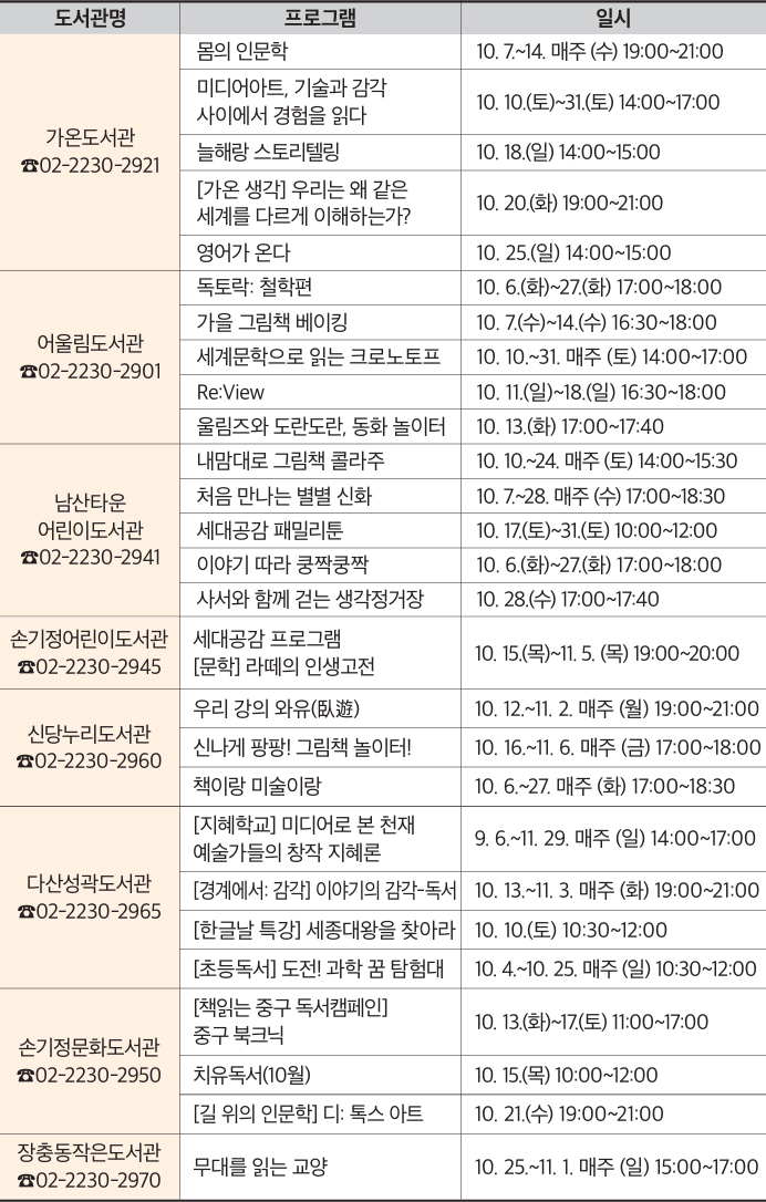 프로그램 안내