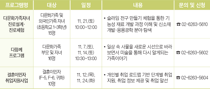 프로그램 안내