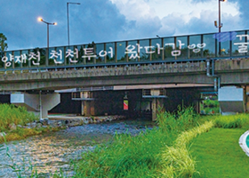 양재천에 가면♪ 편지를 띄우세요~♬