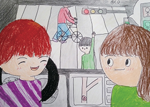 [그림 캠페인] 교통신호 지켜요