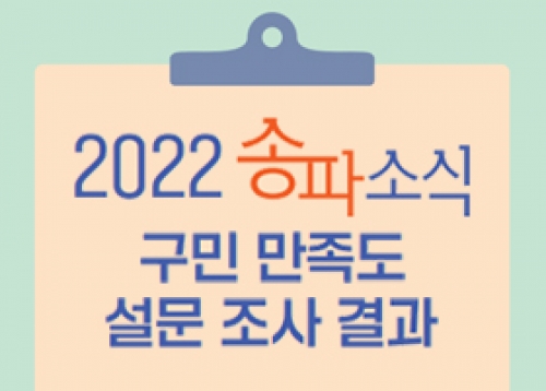 2022 송파소식 구민 만족도 설문 조사 결과