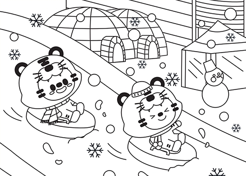 [그림 이벤트] 하하호호와 신나게 눈썰매 타자!