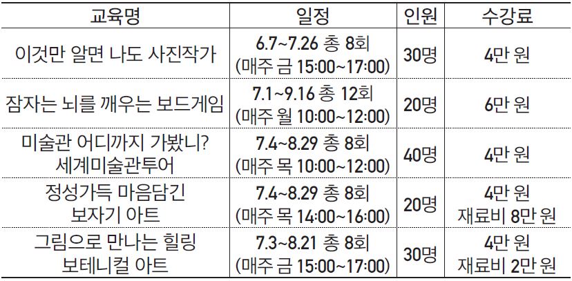 교육일정