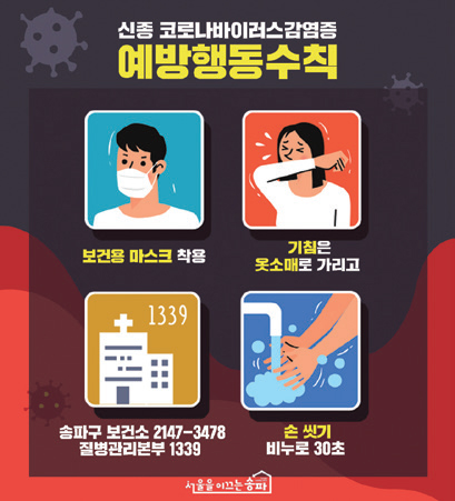 예방 행동 수칙 홍보자료